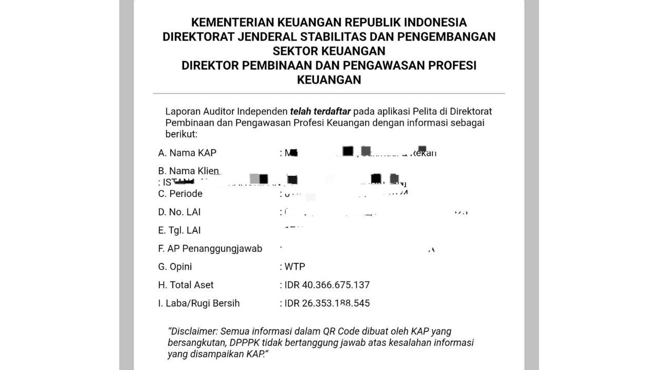 Laporan Akuntan Publik